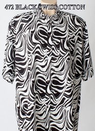 472 BLACK PRINTED SWISS COTTON