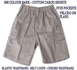 808 BARK -  COTTON CARGO SHORTS