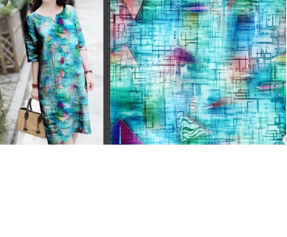 N658 DIGITAL PRINTED SWISS COTTON