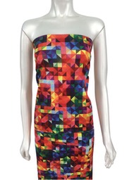 N687 Digital Printed Stretch Poplin
