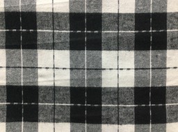 N689 Black Poly.Cotton Yarn Dyed Checks