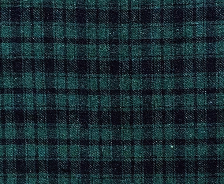 N690 Green Poly.Cotton Yarn Dyed Checks