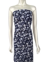 N697 Navy High Density Cotton Poplin