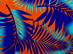 N779 Orange Printed Rayon Poplin width 112-114 cm