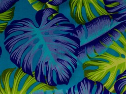 N780 Turq Printed Rayon Poplin width 112-114 cm