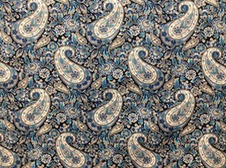 N788 Navy Printed Combed Cotton Poplin Width 147cm STOCK