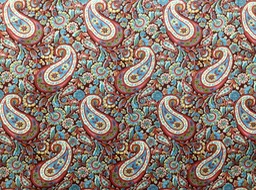 N788 Wine Printed Combed Cotton Poplin Width 147cm STOCK