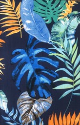 N828 Navy Printed Rayon width 145cm