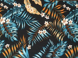 N829 Black Printed Rayon width 145cm