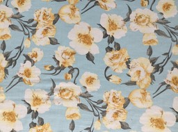 N830 Sky Printed Rayon Width 145cm