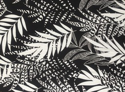N832 Black Printed Rayon width 145cm