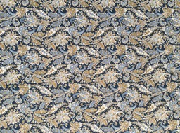 N834 Navy Printed Peach Microfibre Width 145cm