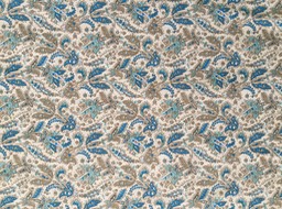 N834 White Printed Peach Microfibre Width 145cm