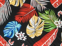 N835 Black Printed Peach Microfibre Width 145cm